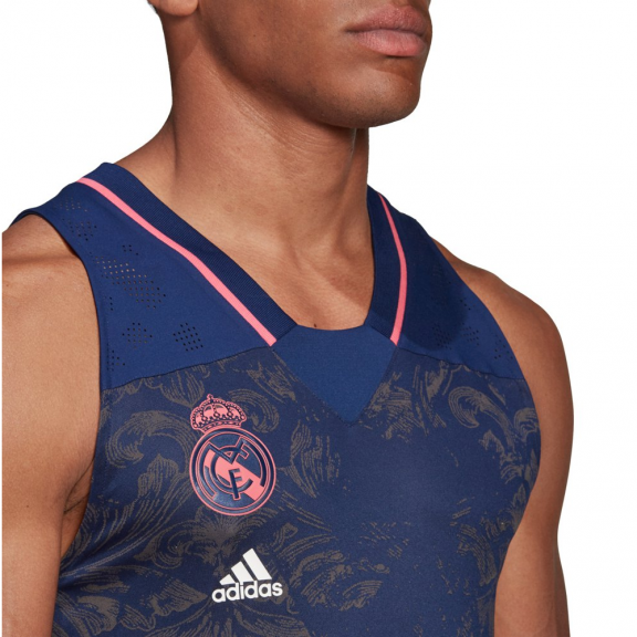 Camiseta Baloncesto Adidas Madrid 2020-21 Azul Hombre
