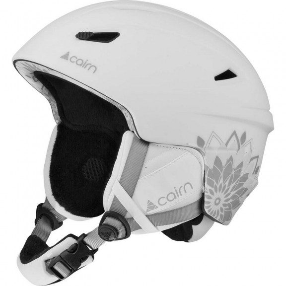 Cairn, Cosmos, casco de esquí con visera fotocromática, blanco mate