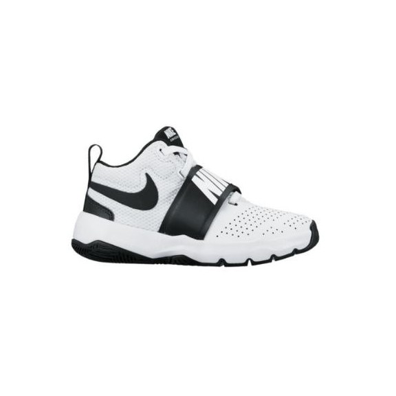Zapatillas de baloncesto Nike Team Hustle 8 blanco/negro - Deportes Moya